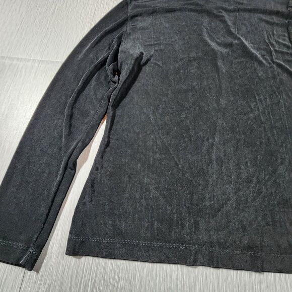 Chico’s Travelers Size 1 Black Collared Keyhole Top Slinkey - Picture 6 of 9